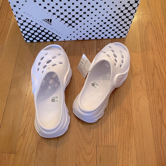 ADIDAS By STELLA MCCARTNEY White Clogs - Women’s Size 9 - New In Box - Picture 8 of 10